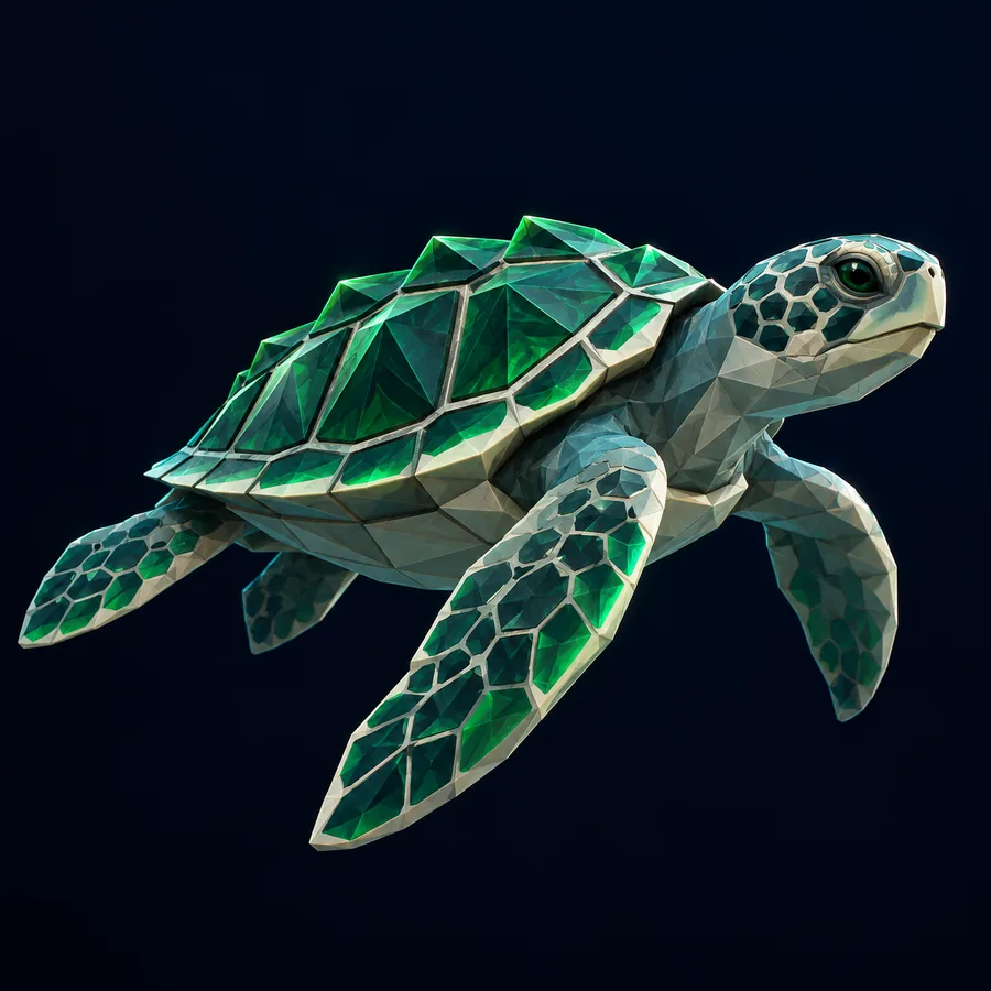 Objekt im mechanischen Stil als isoliertes Mesh dargestellt